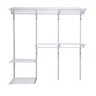 定制1.9米入墙金属衣柜走入式成品衣柜步入式衣帽间立柱收纳衣架