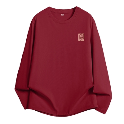 2026马年本命年红色打底衫男款