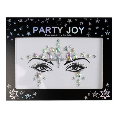 电音节贴钻眼妆闪钻脸部化妆贴纸