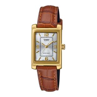 casio卡西欧手表女小棕表精致高品质官方正品石英LTP-1234GLL-7A