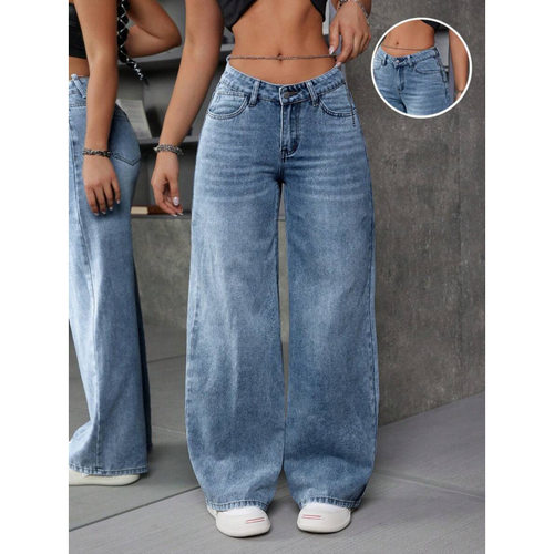 Z 88748 Loose straight wide leg jeans 宽松直筒阔腿牛仔裤