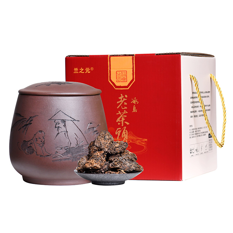 冰岛古树茶头十年陈老茶2002兰之元云南临沧勐库普洱茶熟茶老茶头