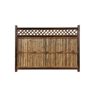 日式竹篱笆屏风碳化目隐护栏院子栅栏围栏庭院造景布置隔断定制