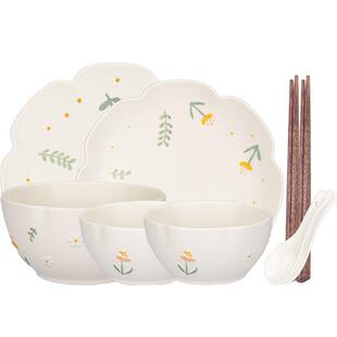 摩登主妇餐具2026新款釉下彩高颜值乔迁新婚礼物碟筷碗盘套装家用