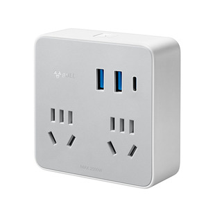 公牛正品插座转换器排插多功能原位扩展家用86面板一转多无线插排