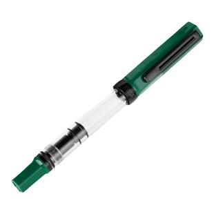 twsbi三文堂ECO钢笔墨绿黑钛版男士商务高端精致礼物书写办公用活塞吸墨式书法笔送礼刻字定制精品钢笔