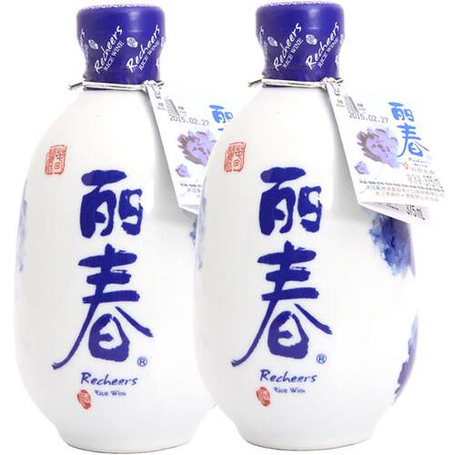 塔牌绍兴产黄酒干型丽春375mL*2瓶装手工冬酿花雕酒正宗绍兴老酒