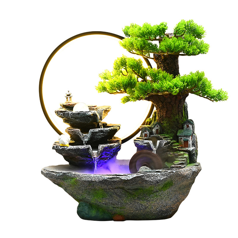 假山流水喷泉客厅循环水装饰品