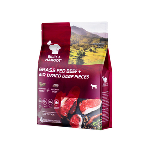 澳洲billymargot比利玛格狗粮无谷风干双拼牛肉海鱼成犬老年犬粮