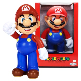 正版超级马里奥游戏周边50cm超大号公仔人偶玩具关节可动手办模型