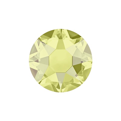 施家水晶2078HF浅黄银彩圆烫钻