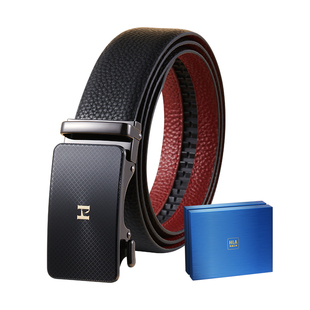 海澜之家腰缠万贯皮带男士2026属马本命年礼物送爸爸男友红色腰带