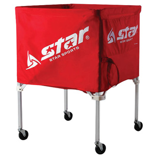 star世达四角球框包可移动折叠足球车排球手球20颗球装方形容量大