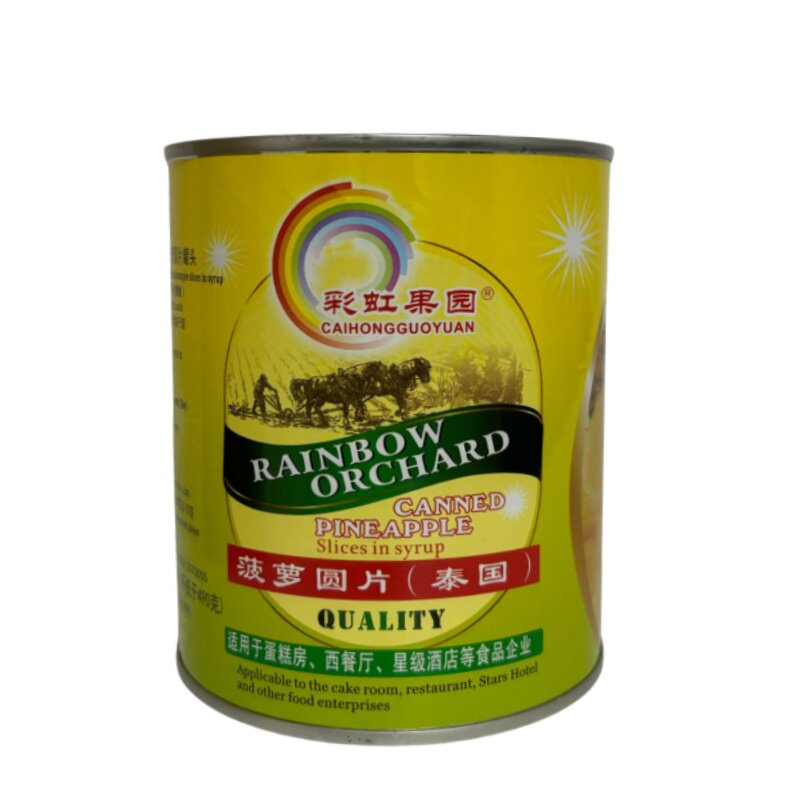 进口菠萝圆片汉堡烘焙罐头