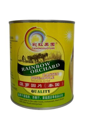 进口菠萝圆片汉堡烘焙罐头