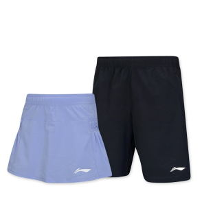 特价真品李宁羽毛球服下装青少年比赛训练短裤儿童款速干运动短裙