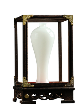 冰种璞玉美人瓶装饰摆件创意白色家居客厅书房高级感小众艺术摆设