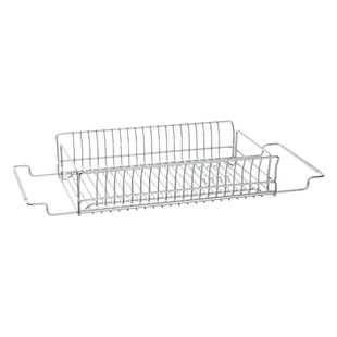 霜山304不锈钢伸缩沥水架厨房水槽洗菜篮碗碟置物架台面收纳架