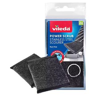 德国微力达百洁布海绵刷不锈钢丝擦百洁布双面洗碗锅抹布刷锅清洁