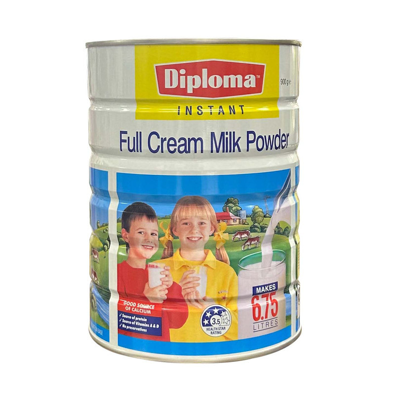 新西兰直邮Diploma学生奶青少年儿童高钙牛奶粉罐装900g