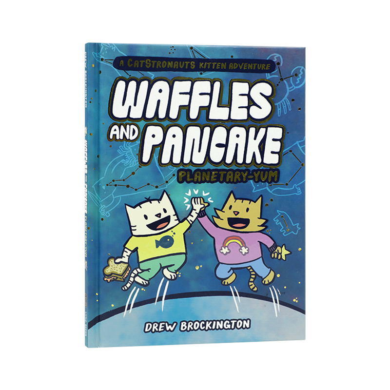 英文原版Waffles and Pancake 华夫饼和煎饼#1: Planetary-YUM 美味的行星 少儿英语课外趣味阅读全彩漫画书 太空教育知识小说