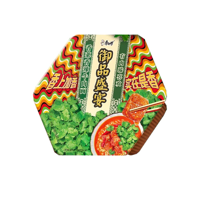 【包邮】康师傅方便面御品盛宴170g*4盒香菜香辣红烧牛肉碗装泡面