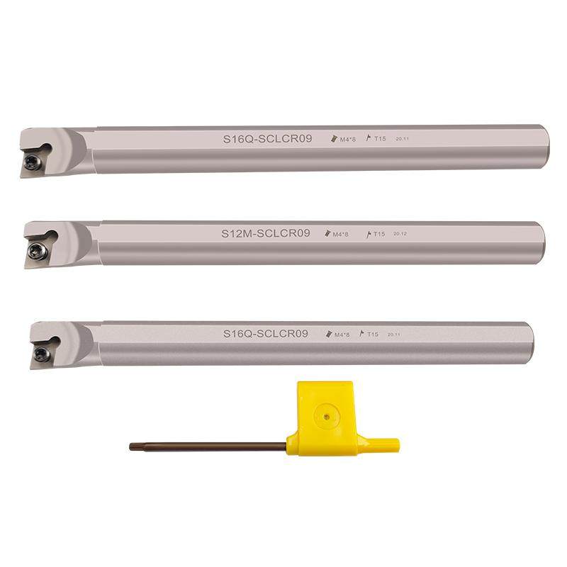 内镗孔车刀杆菱型95度数控刀柄弹簧钢加硬抗震S12M-SCLCR09车床刀