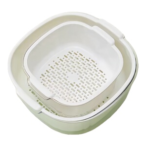 双层沥水篮厨房洗菜盆用品