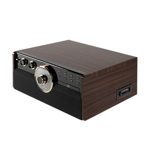Victrola Empire复古6合1黑胶唱片机CD磁带蓝牙音箱响 圆声带行货