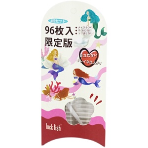 日本Luck Fish美人鱼双眼皮贴隐形自然无痕透明网纹蕾丝肿眼泡用