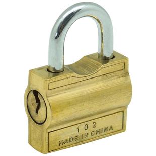 三环横开铜挂锁将军不下马信箱浴室游泳馆更衣柜全铜正品横开锁具