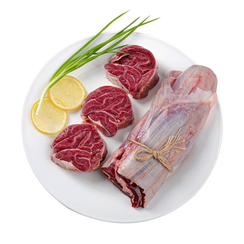 肉管家原切精修前腿金钱腱芯牛腱子生鲜1200g牛肉冷冻生牛腱子肉