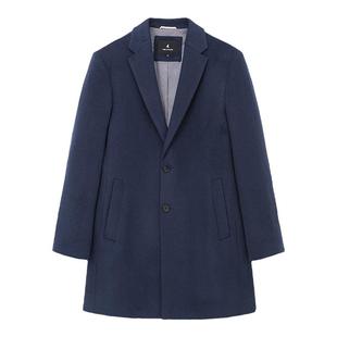 TREK&TRAVEL德国飞鹰新款男装含绵羊毛大衣通勤商务休闲呢外套冬