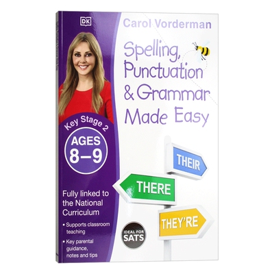 英文原版 Spelling, Punctuation & Grammar Made Easy - Ages 8-9 Key Stage 2 拼写、标点和语法练习 8-9岁 英文版 进口英语书籍
