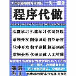python代编程深度学习java****代做matlab代码 web帮做彷真算法c