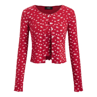 【明星同款】CIDER新年穿搭开衫与碎花吊带两件套上衣115157523