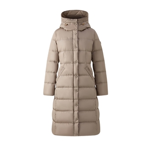 【鎏光鹅绒服&无氟防水】Eland衣恋浴袍式羽绒女高领外套25冬新款