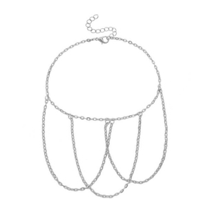 欧美跨境饰品 简单手工流苏链条臂链手链 链式手链 女