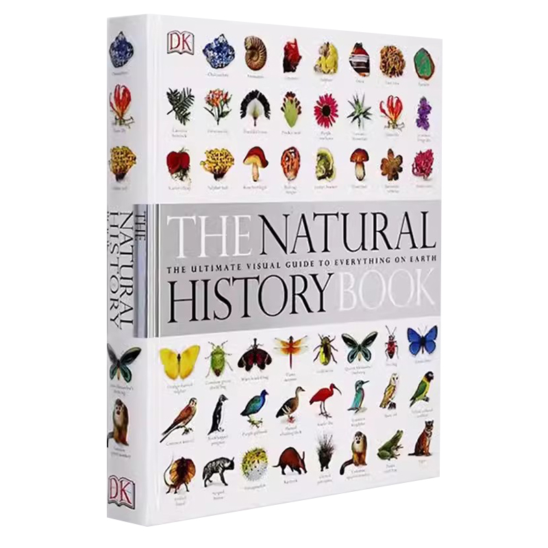 dk博物大百科The Natural History Book博物大百科自然史图解指南动物百科全书自然丛书英语图书青少年读物大开植物动物图鉴物博
