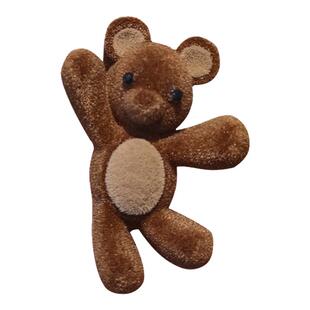 可爱小熊发夹边夹女侧边碎发一字刘海夹秋冬精致小夹子头饰鸭嘴夹