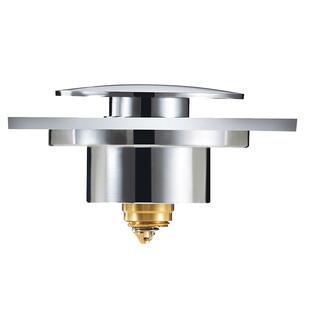 老铜匠弹跳地漏按压防虫防臭水池排水全铜地漏脚踏式清扫口地漏