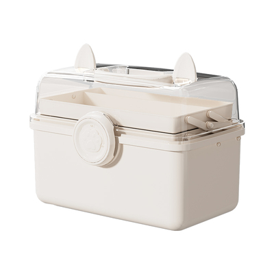 家用超大号防尘防潮多层药品收纳盒便携式大容量便携式工具箱