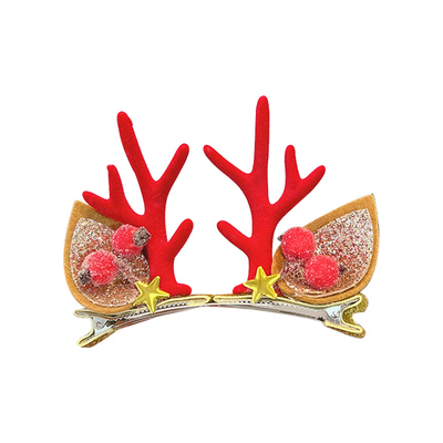 圣诞节头饰鹿角发夹发箍