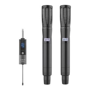 CQA3318 无线话筒一拖二户外音响直播唱歌声卡专用舞台k歌麦克风