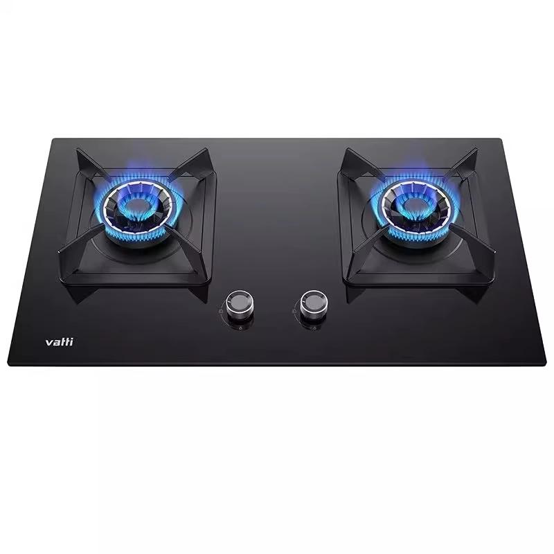 华帝i10075B燃气灶5.2kw大火力可调节尺寸i10039b钢化玻璃面板