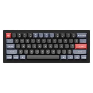 Keychron V4黑透61有线机械键盘自定义改键小配列RGB双色PBT键帽