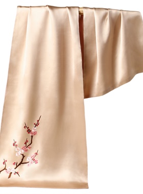 真丝苏绣围巾披肩送妈妈生日礼物