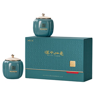 2025开园头采新茶叶汉中仙毫礼盒装春季明前雀舌精致国风陶瓷双罐