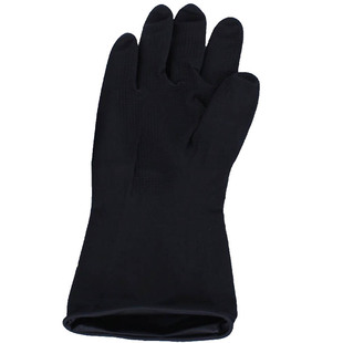 20只盒装黑色乳胶美发手套加厚烫染发理发店洗头纹眉橡胶手套包邮