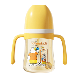 婴儿奶瓶PPSU防摔防胀气带吸管新生儿宝宝1-2-3岁专用鸭嘴喝水杯